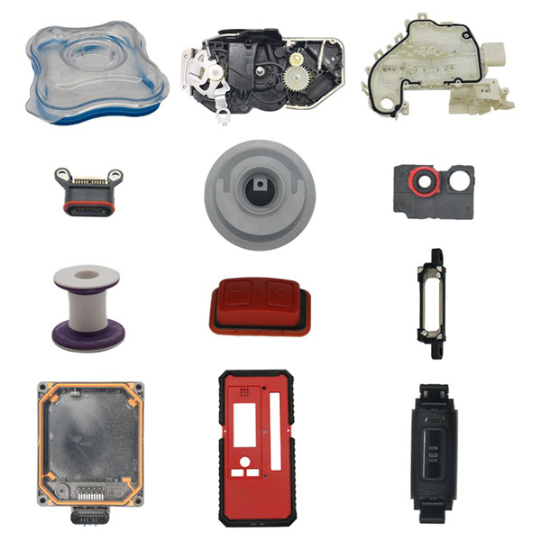 iki renkli enjeksiyon kalıplı silikon ürünler